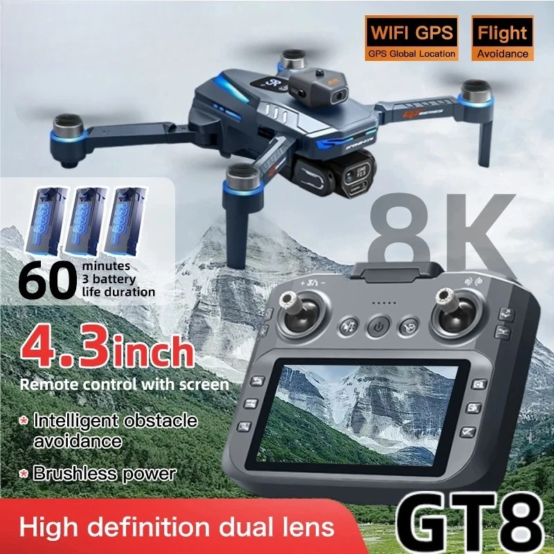 Jjrc Drone X12 - โดรนรุ่น Original GT8 8K ระดับมืออาชีพ กล้องคู่